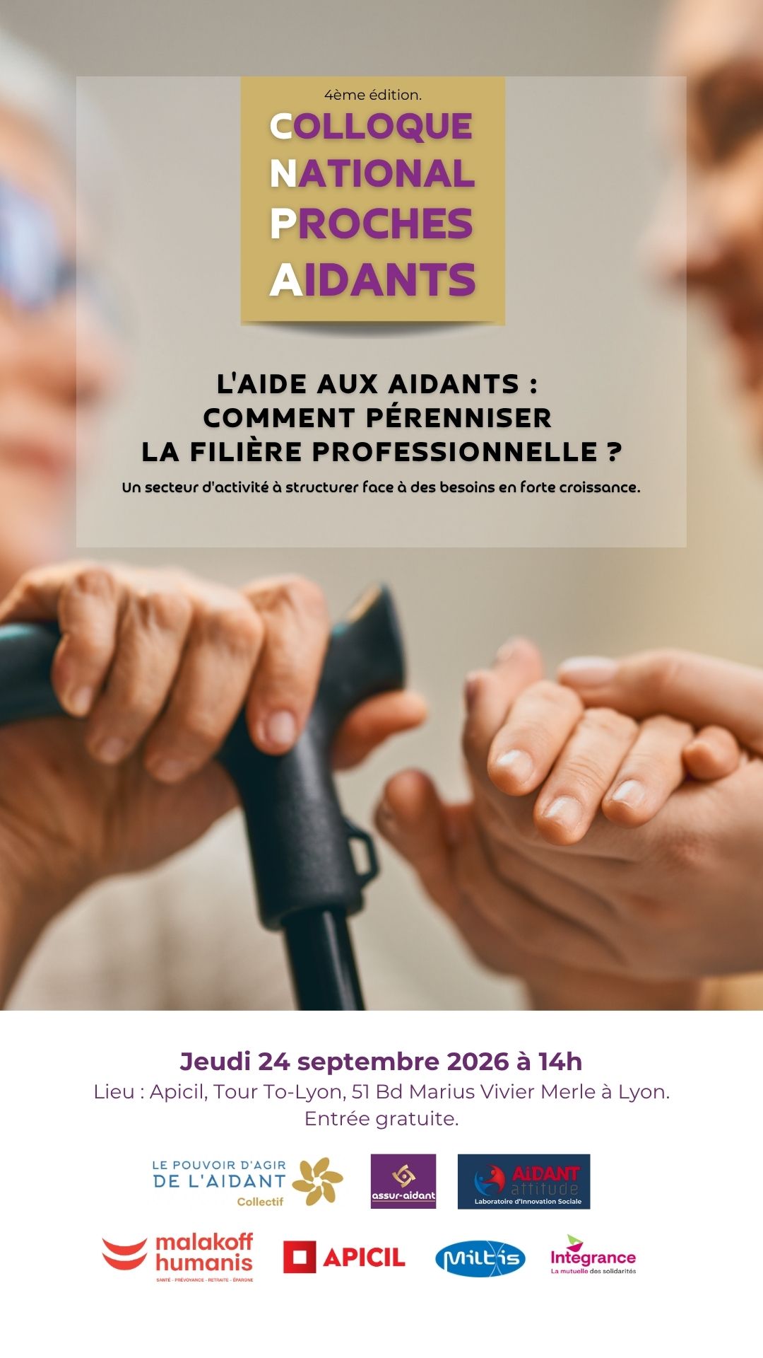 Affiche du Colloque National des Proches Aidants 2026