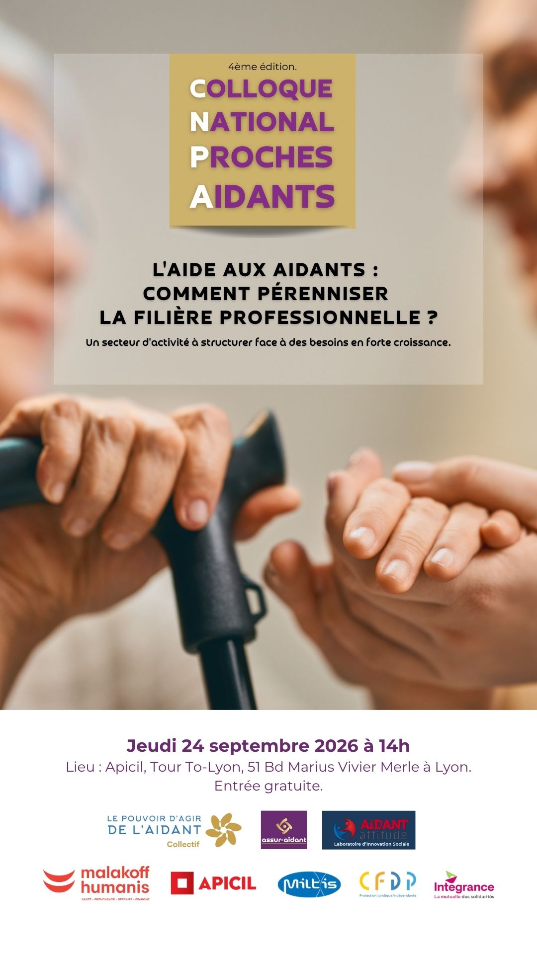 Affiche du Colloque National des Proches Aidants 2026
